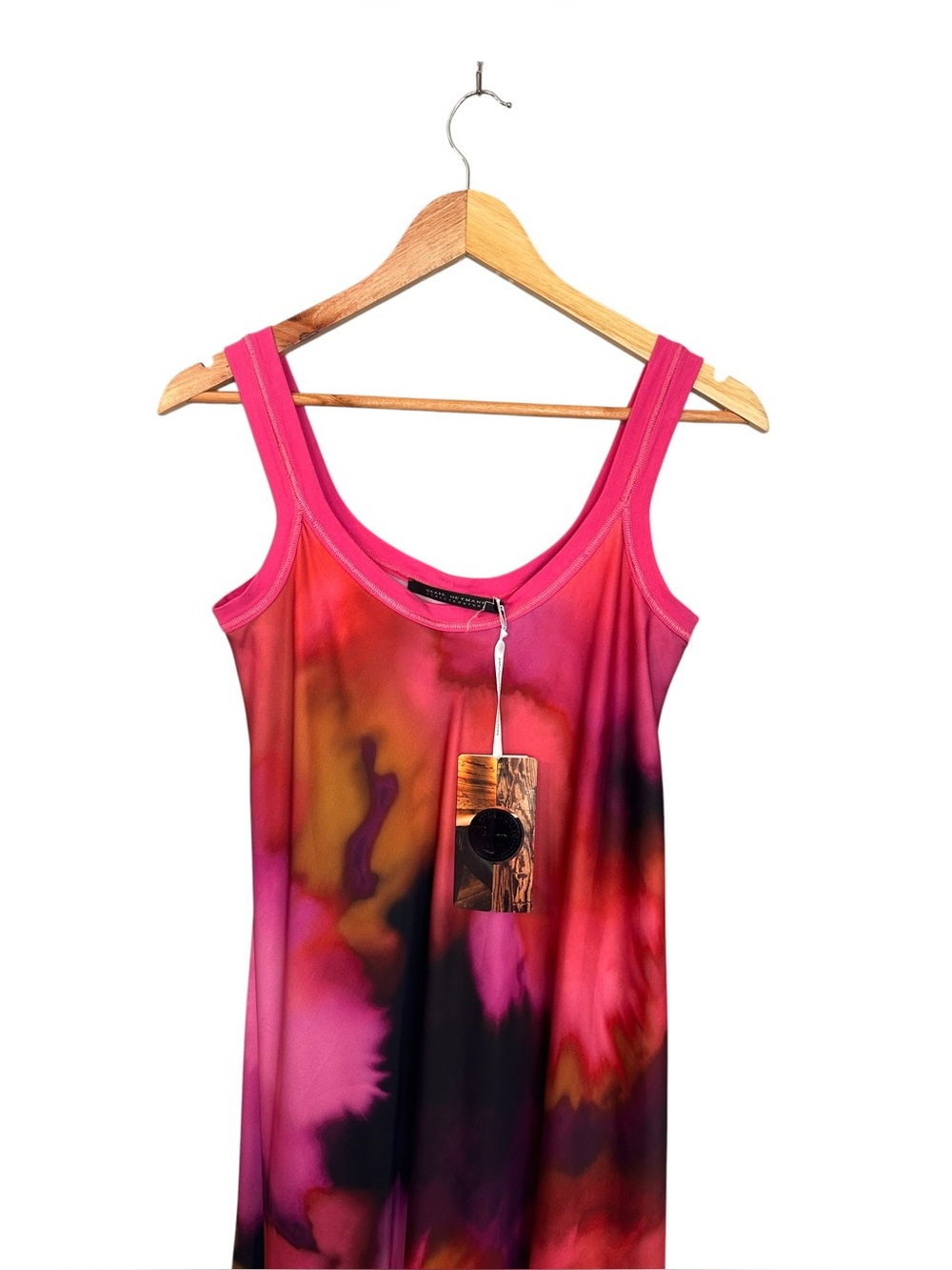 NWT Beate Heymann Magenta watercolor Dress 8 - Picture 4 of 9